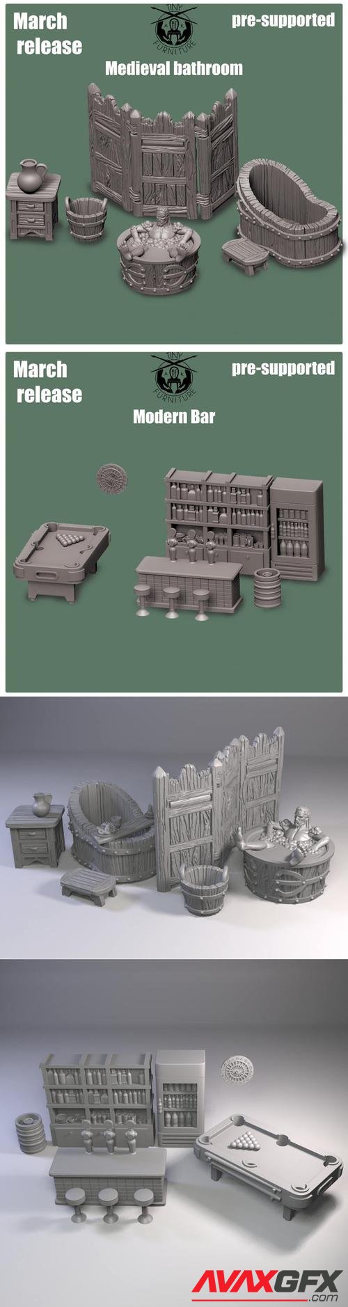 Tiny Furniture March 2022 – 3D Print