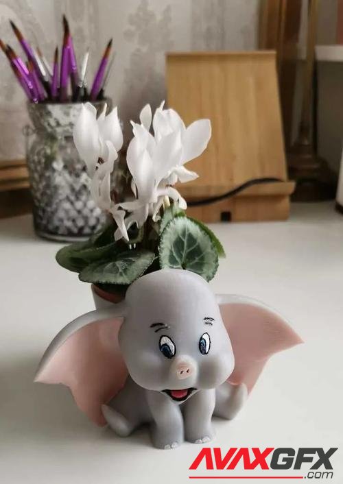 Dumbo Planter – 3D Print
