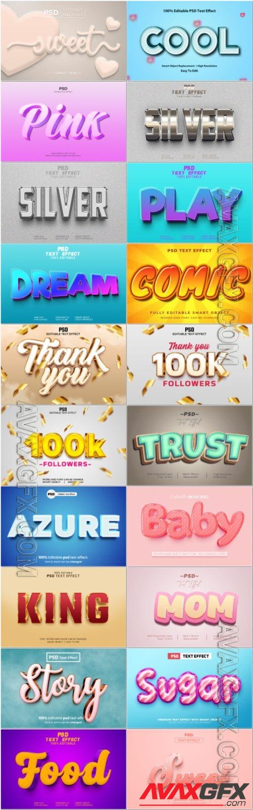 Psd text effect set vol 473