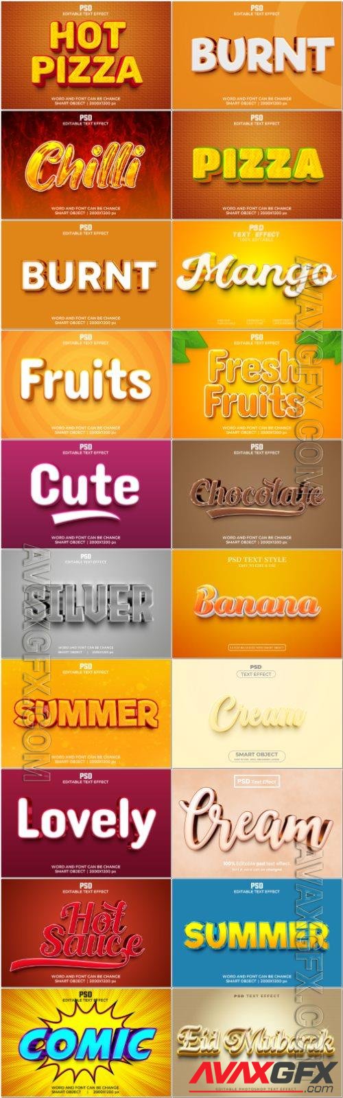 Psd text effect set vol 470