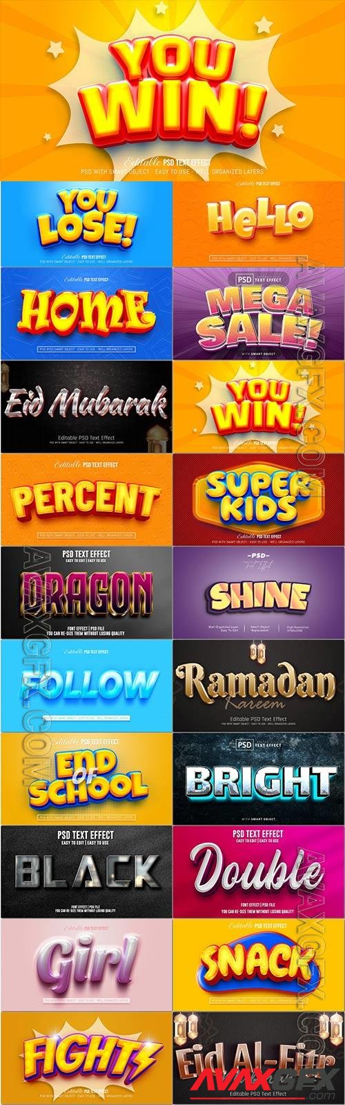 Psd text effect set vol 476