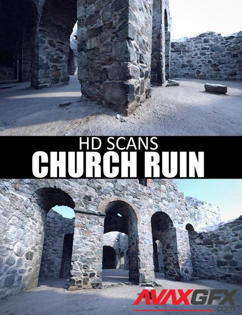 HD Scans Church Ruin