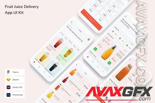 Fruit Juice Delivery App UI Kit