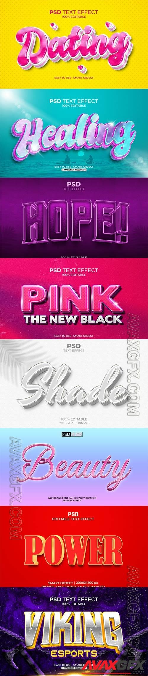 Psd text effect set vol 493