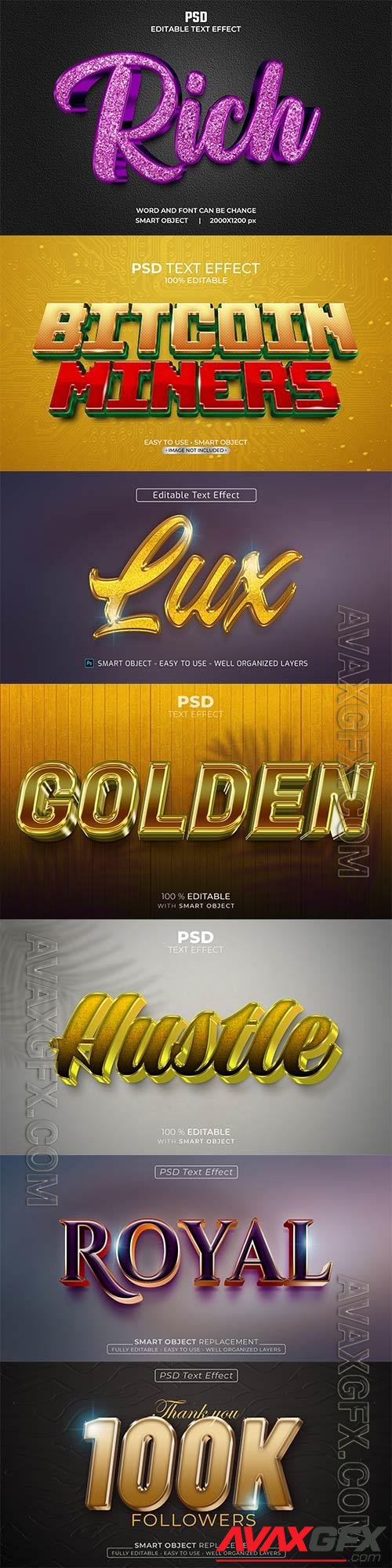 Psd text effect set vol 489