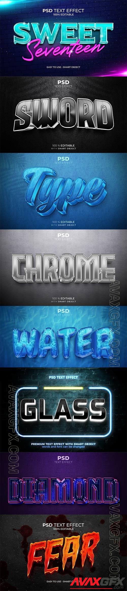 Psd text effect set vol 492