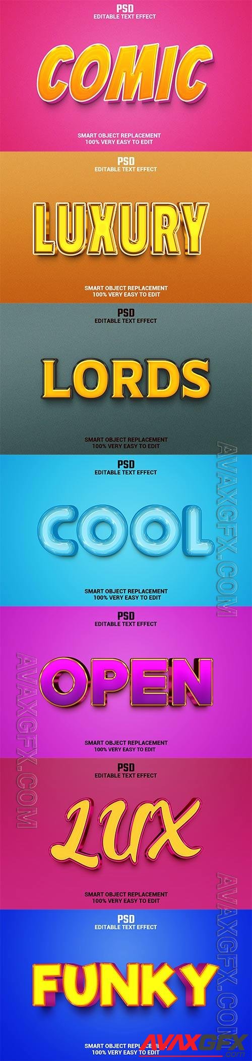 Psd text effect set vol 482