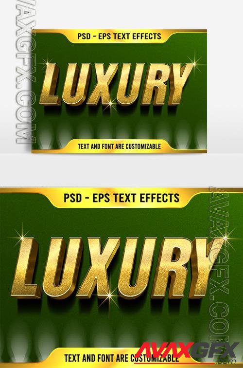 Golden luxory text effect