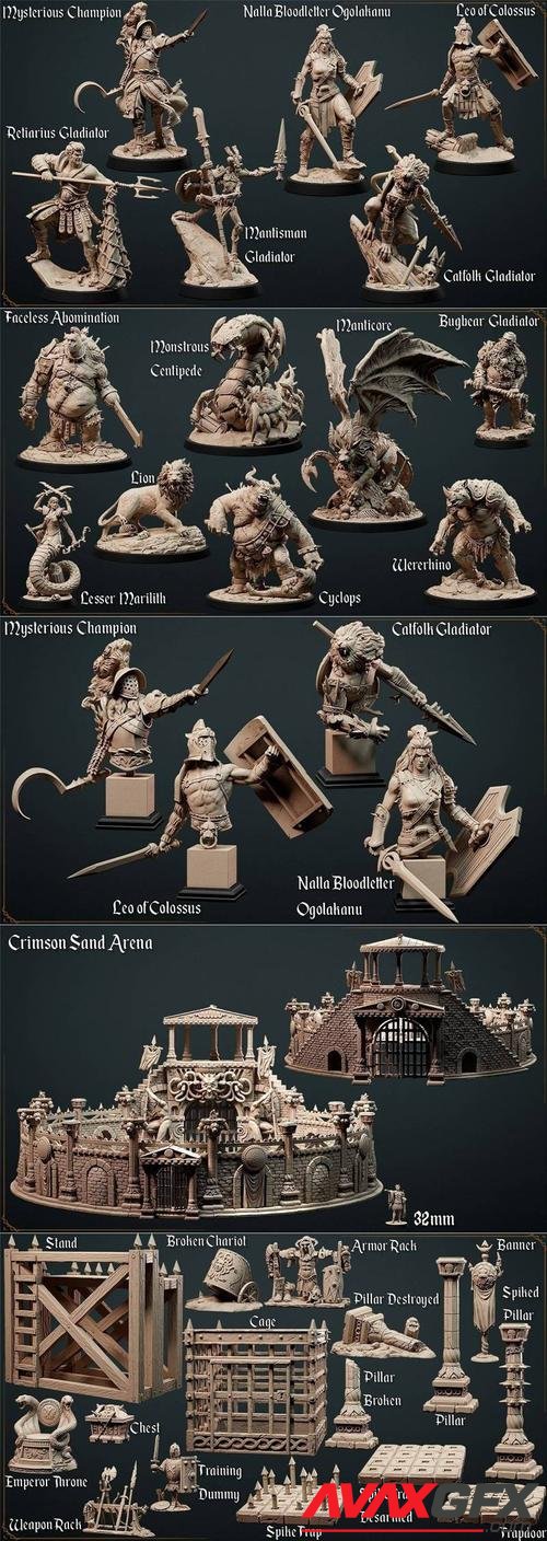 Loot Studios Fantasy - The Crimson Sand Arena April 2022 – 3D Print