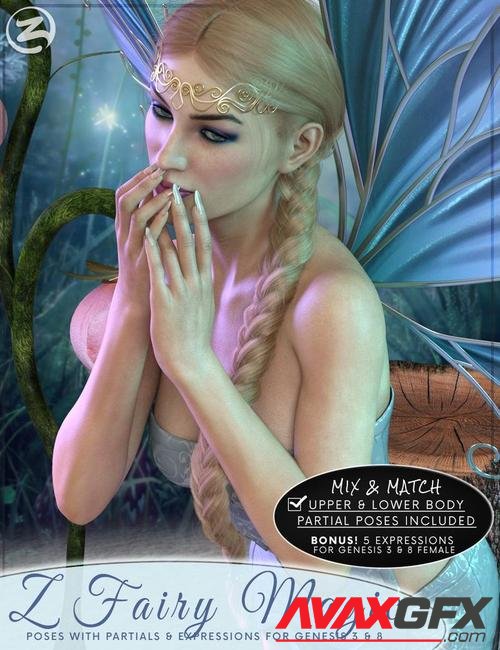 Z Fairy Magic - Poses and Partials for Genesis 3 and 8 Female