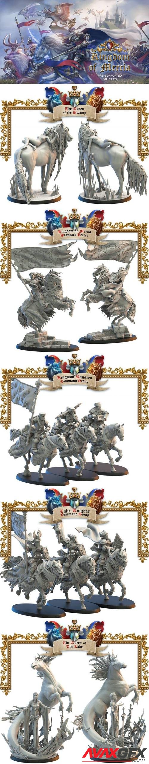 Kickstarter - Kingdom of Mercia Stretch Goals Alternative Mounts – 3D Print