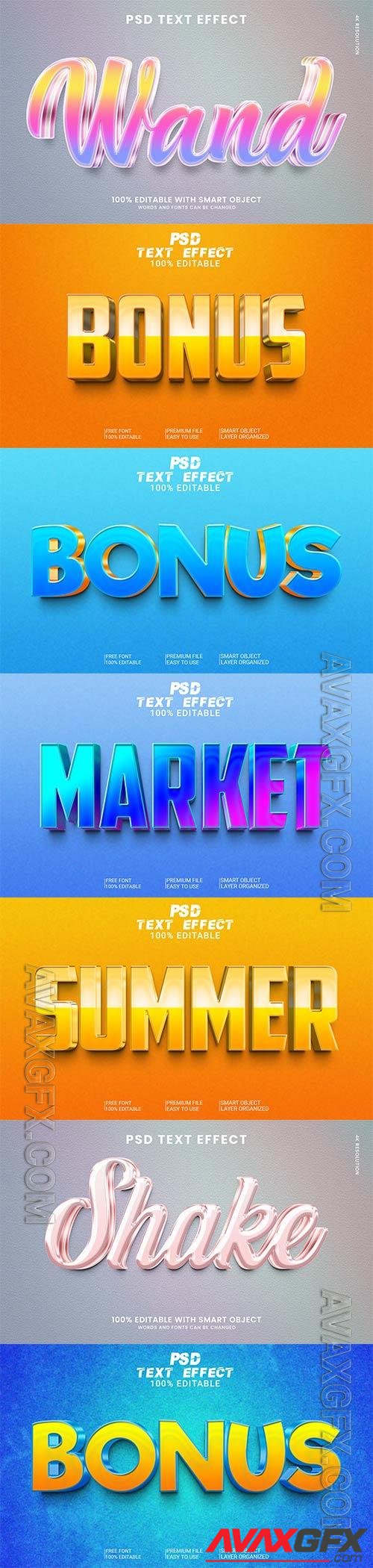 Psd text effect set vol 497