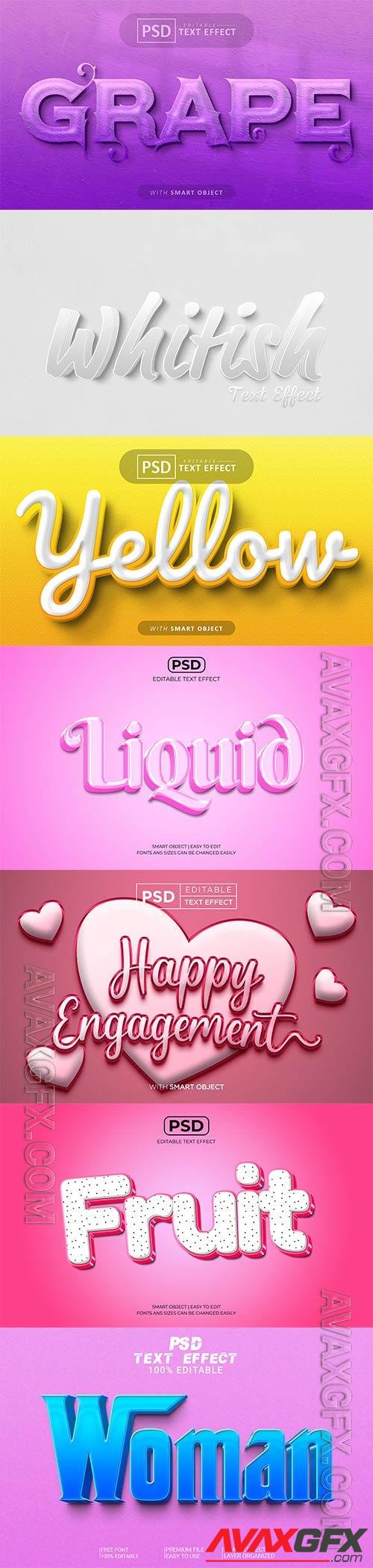 Psd text effect set vol 498