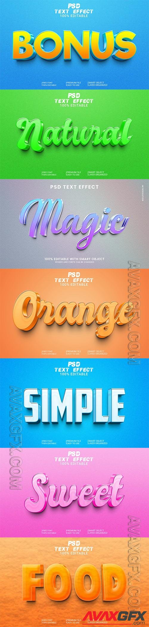 Psd text effect set vol 496