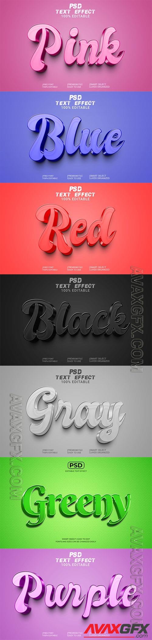 Psd text effect set vol 495