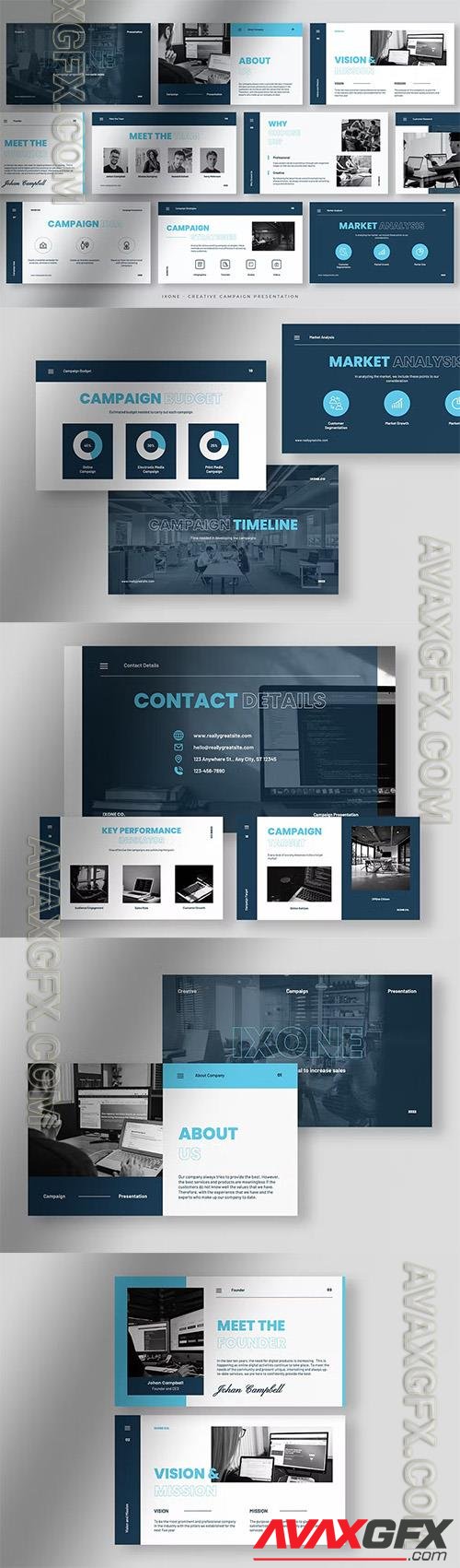 Ixone - Minimalist Creative Campaign Presentation