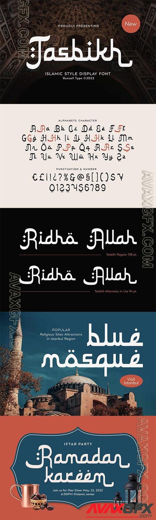 Arabic Font - Tasbikh KX3M7SS