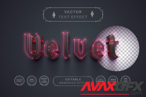 Velvet - Editable Text Effect - 7136654