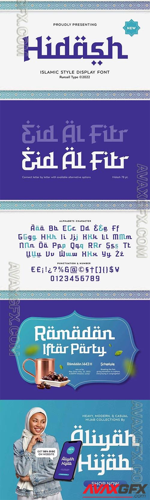 Arabic Font - Hidash Z8P924P