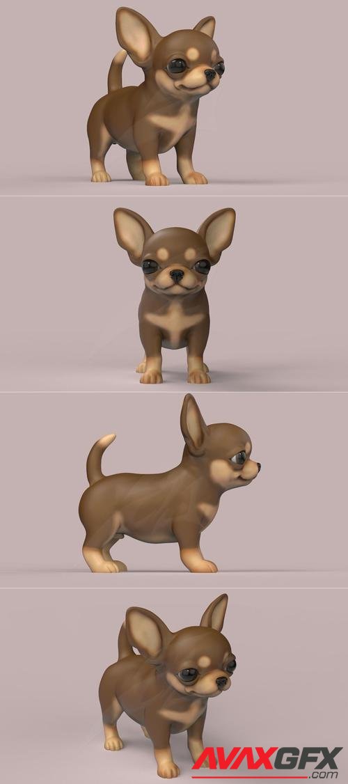 Cute Puppy Chihuahua dog – 3D Print