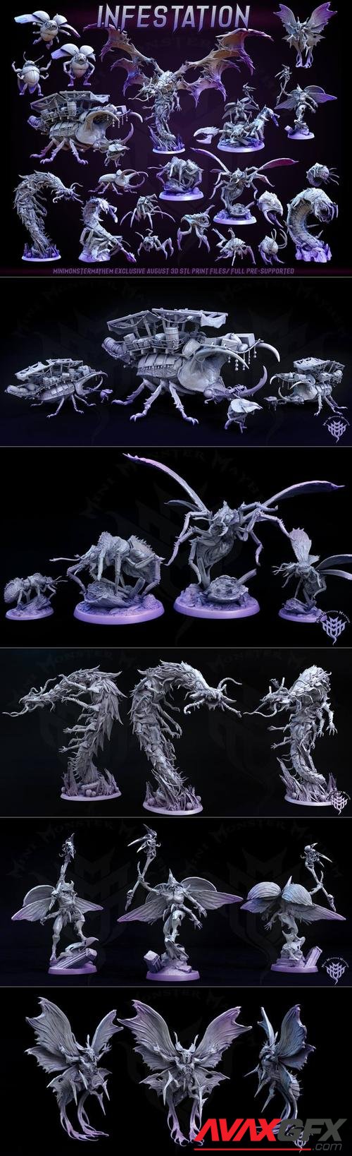 Mini Monster Mayhem - Infestation – 3D Print