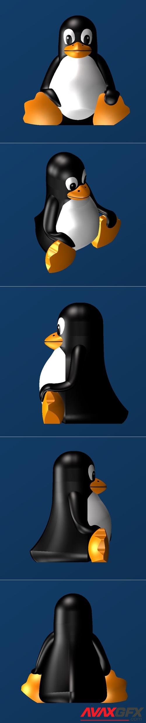 Tux Linux Penguin – 3D Print
