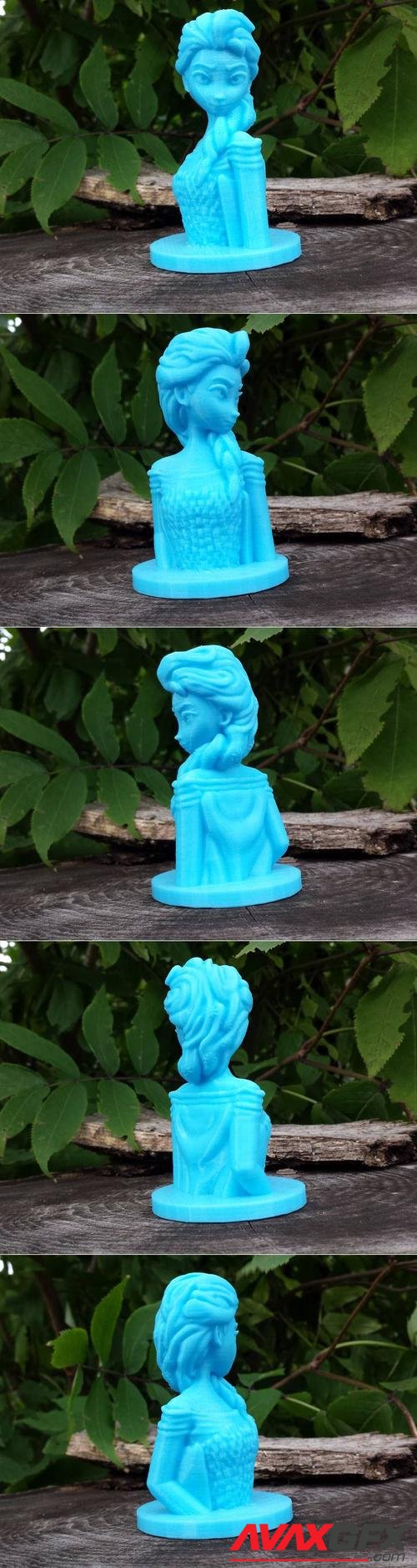 Elsa Bust – 3D Print