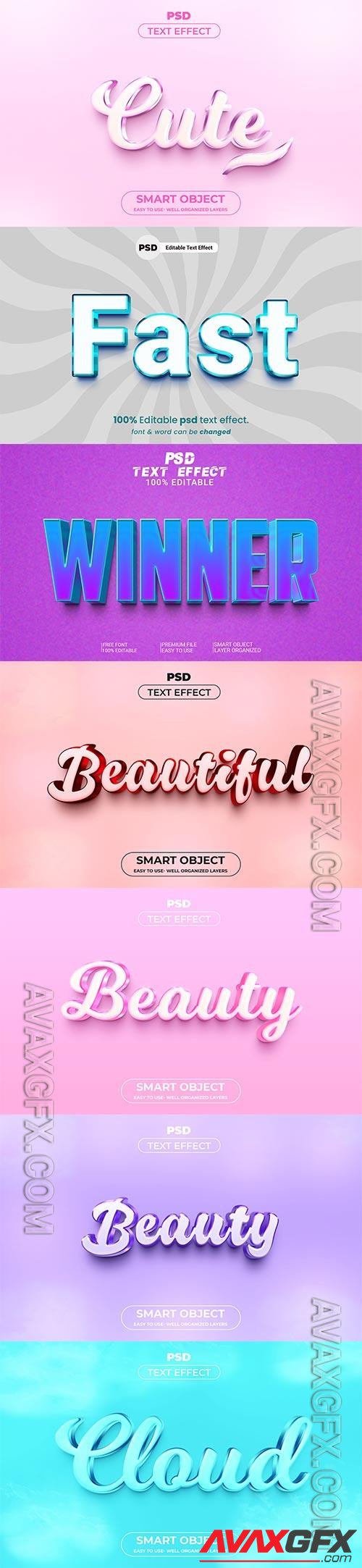 Psd text effect set vol 513