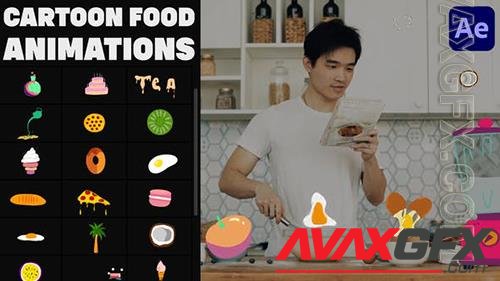 Cartoon Food Animations for After Effects 37208100