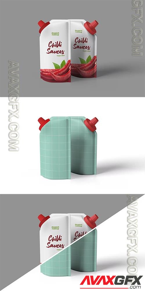 Stand Up Spouted Pouch Packaging Mockup