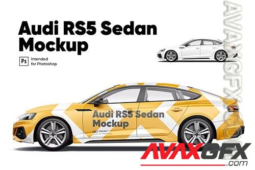 Audi RS5 Sedan Mockup