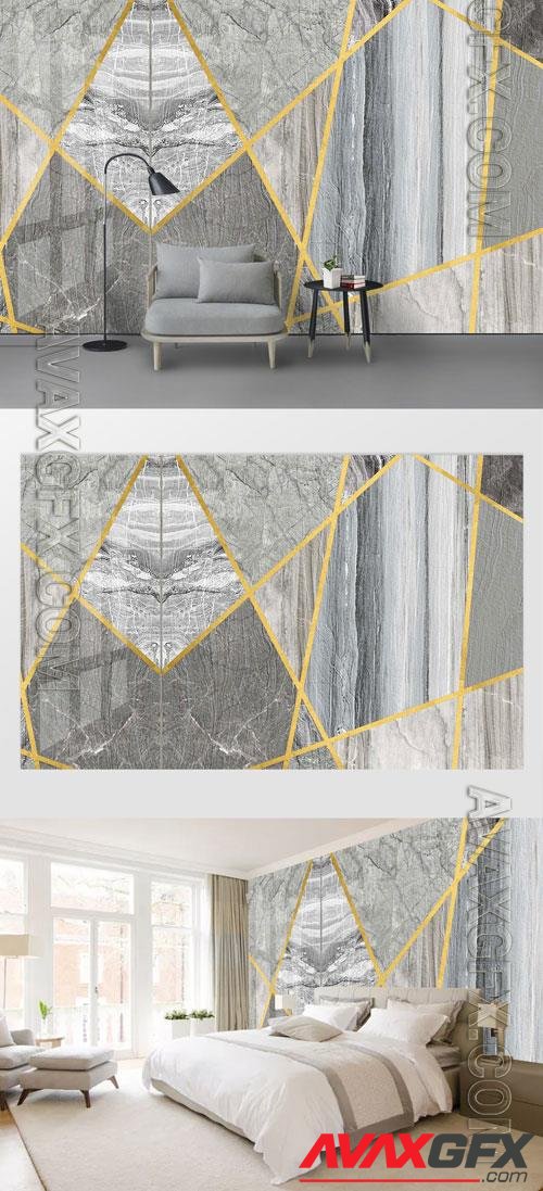 Geometric marble texture gilt light luxury background wall vol 4