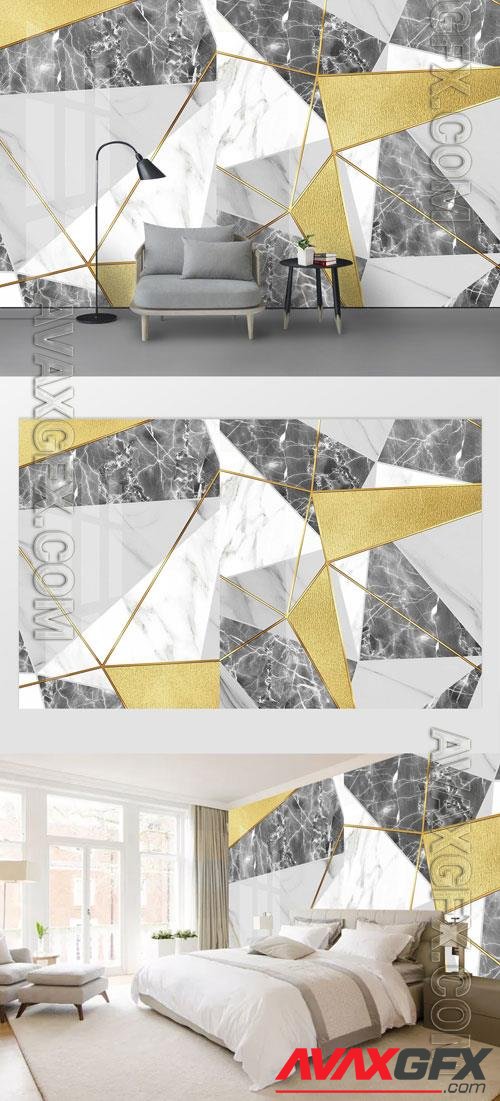 Geometric marble pattern tile line background wall vol 7