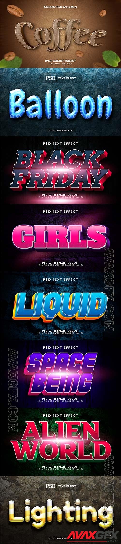 Psd text effect set vol 534