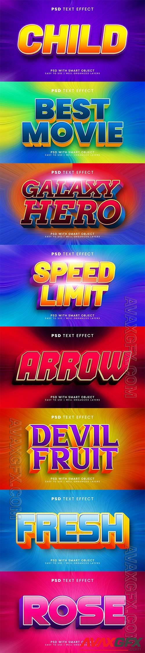 Psd text effect set vol 530