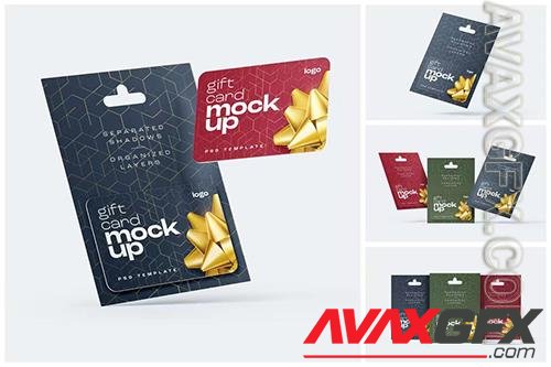 Gift Card Mockup Set