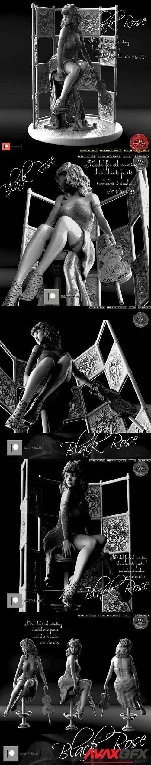 Black Rose – 3D Print