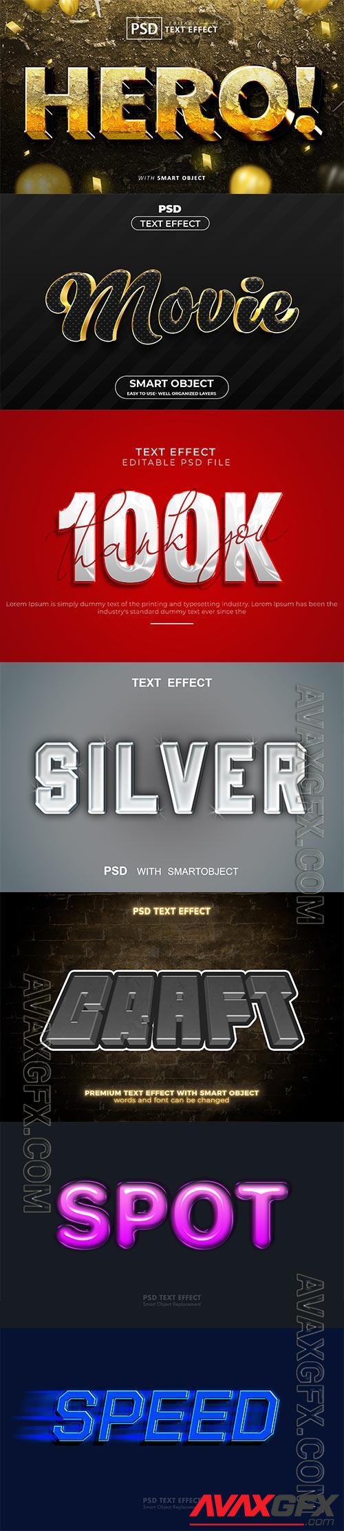 Psd text effect set vol 543