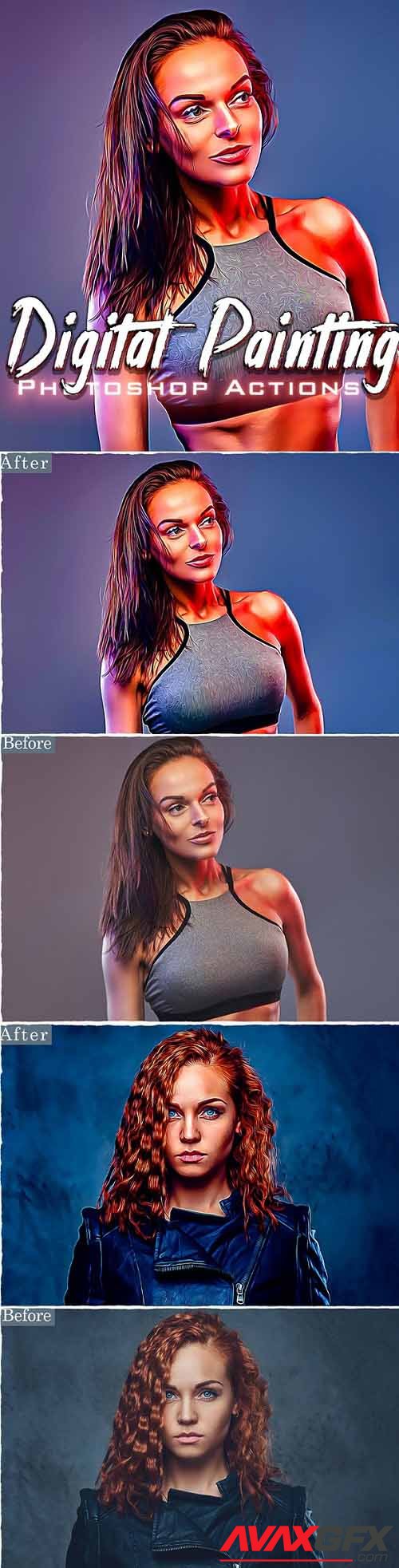 Digital Painting Photoshop Actions - 37148191