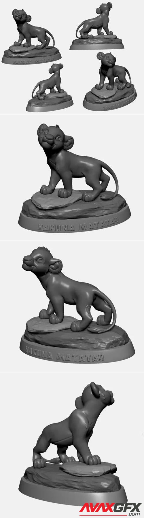 Simba Lion King Hakuna Matata – 3D Print