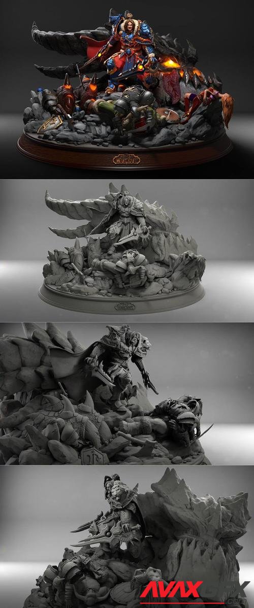 Varian Wrynn Diorama – 3D Print