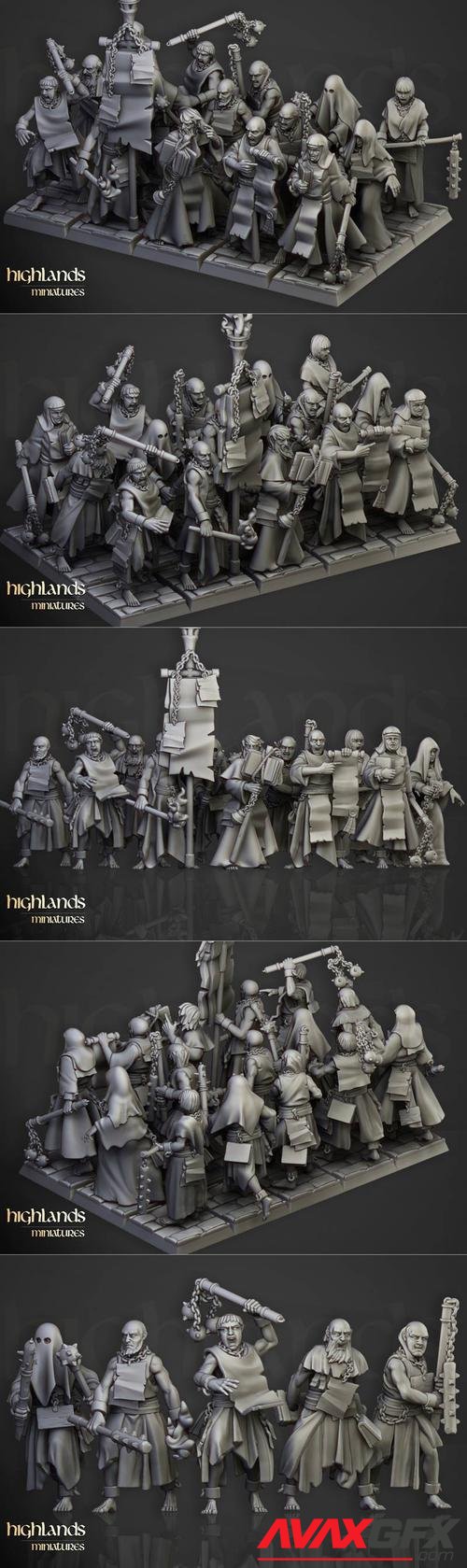 Highlands Miniatures - Fanatical Zealots – 3D Print