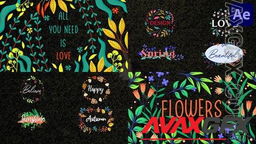 Colorful Floral Titles for After Effects 37246031