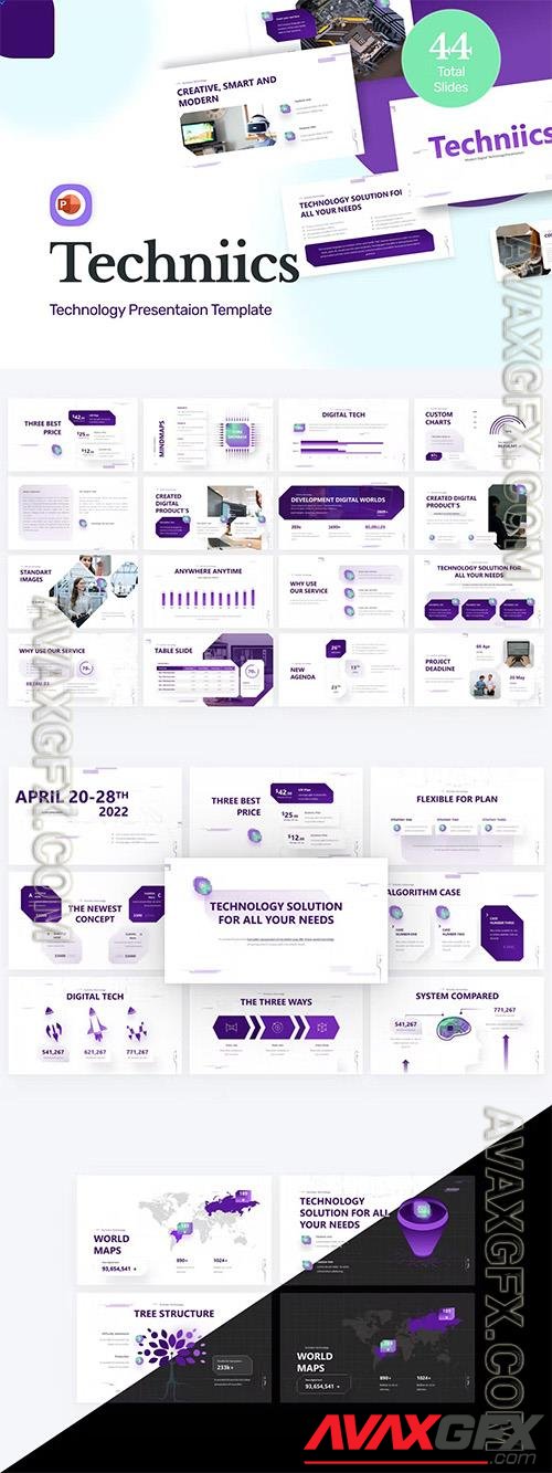 Techniics Technology PowerPoint Template