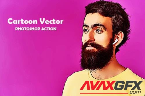 Cartoon Vector Photoshop Action