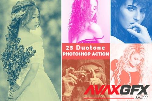 23 Duotone Photoshop Action