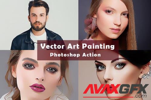 Vector Art Painting Photoshop Action