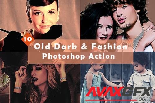 10 Old Dark & Fashion Photoshop Action