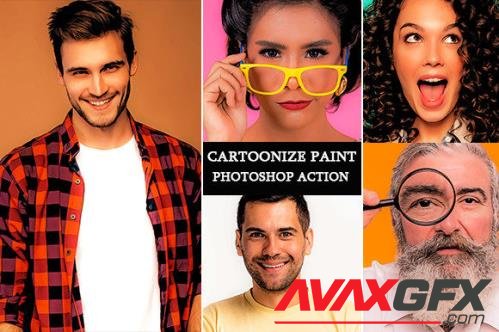 Cartoonize Paint Photoshop Action