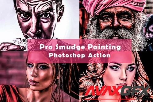 Pro Smudge Painting Photoshop Action